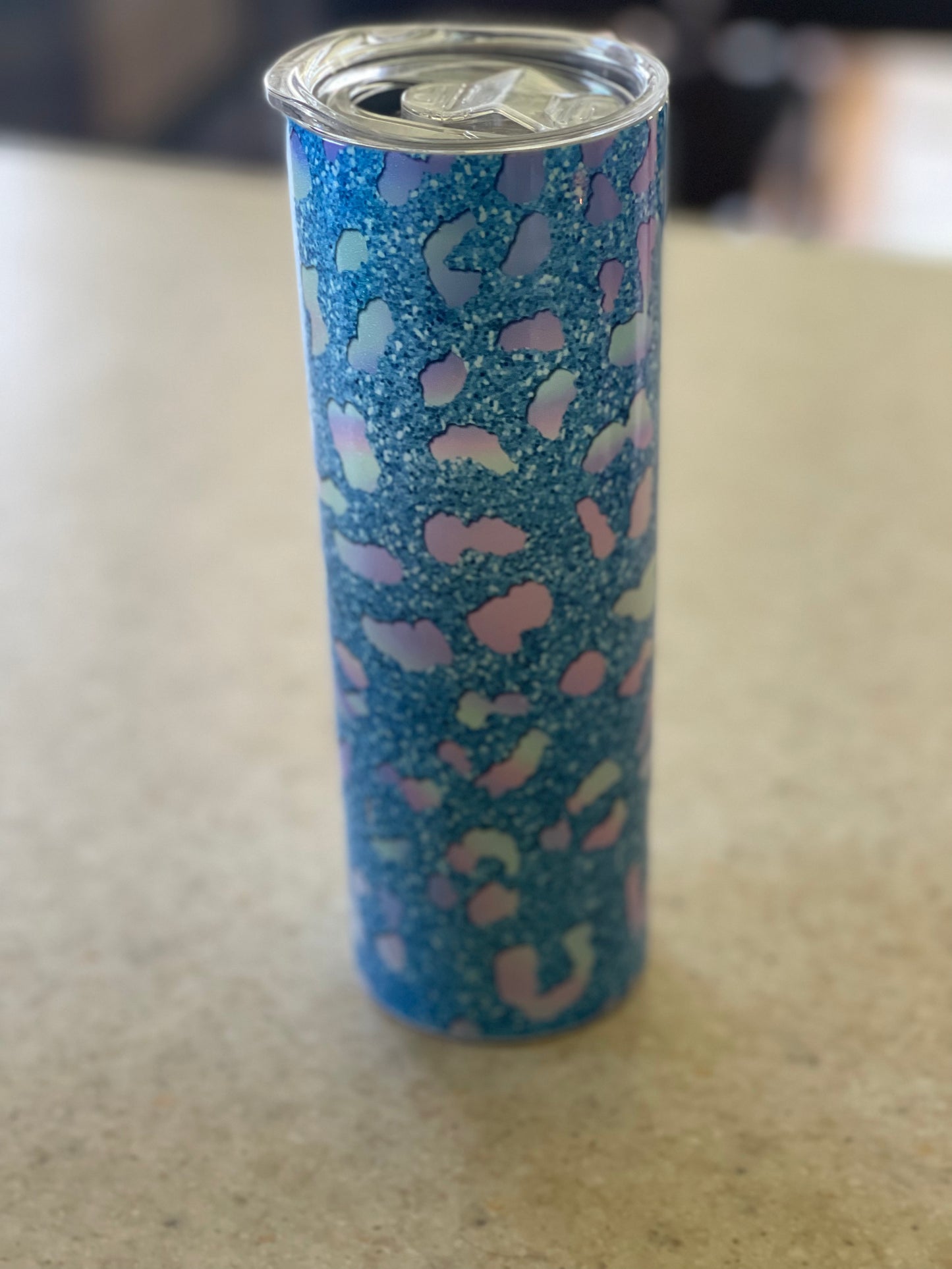 Glitter Leopard Tumbler