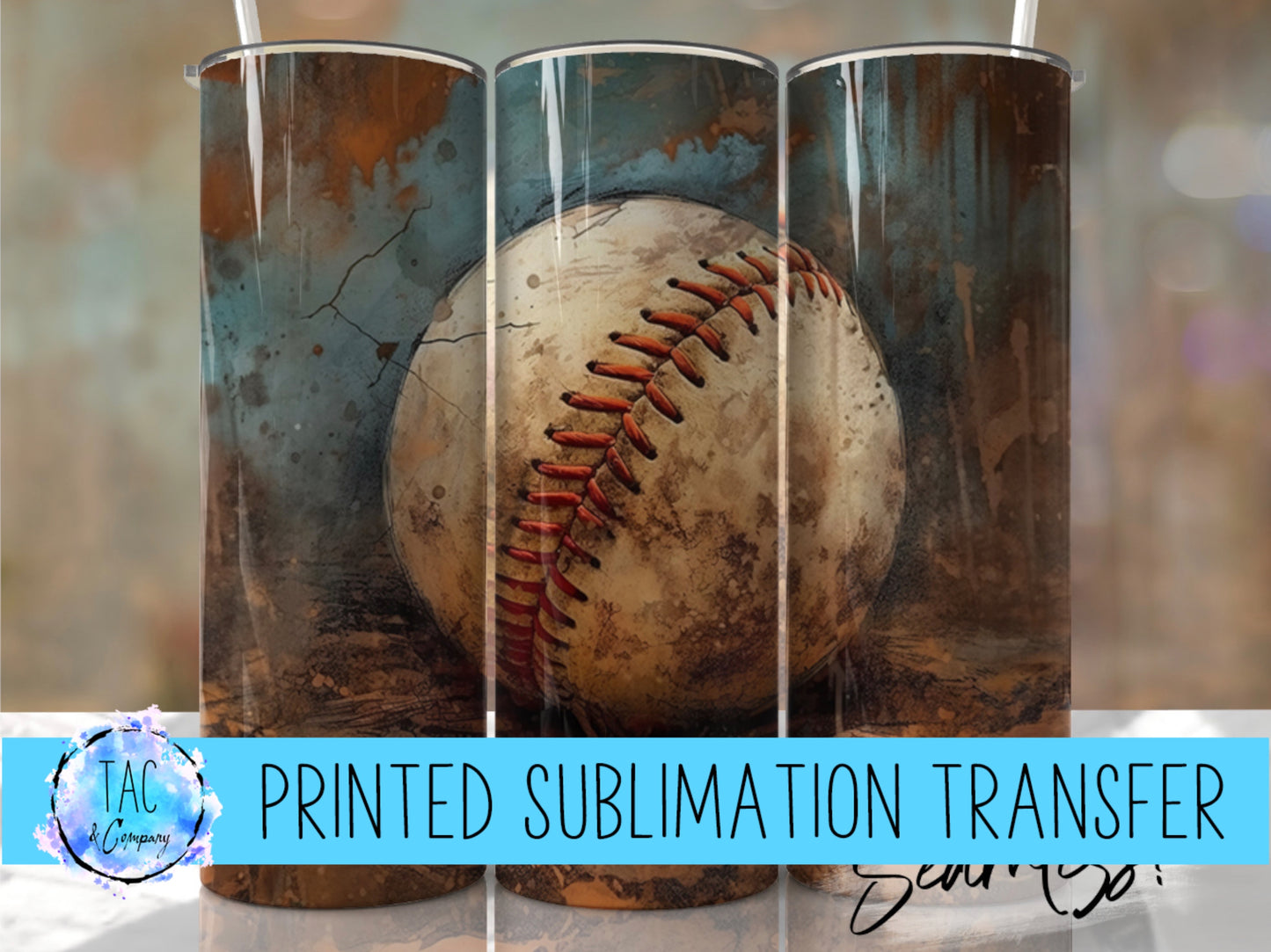 Baseball - Sublimation Print (This Is Not A Digital File)