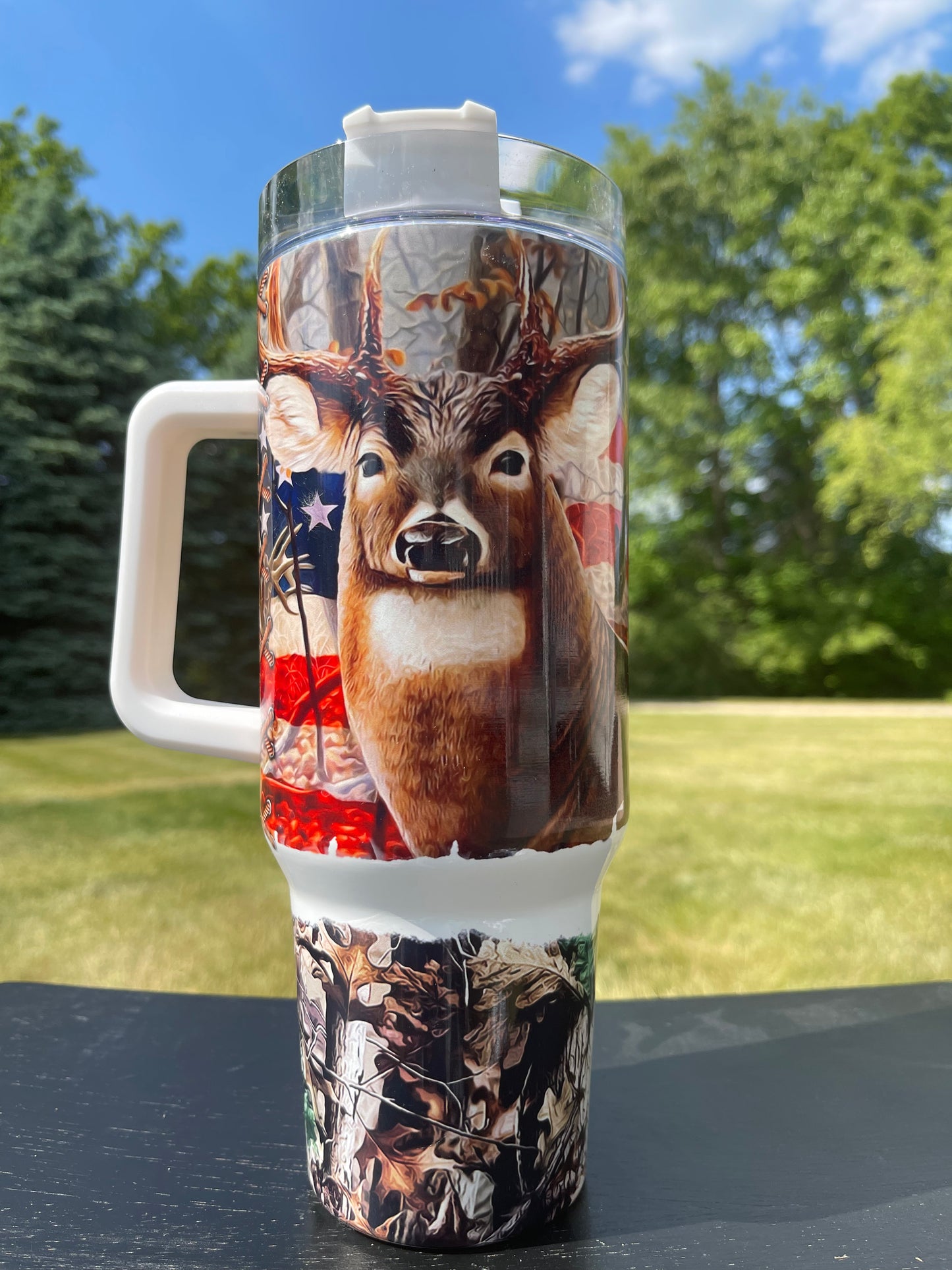 40oz - Deer Hunting Rules- His/Her Birthday Gift, Add custom name for free! Great Gift!