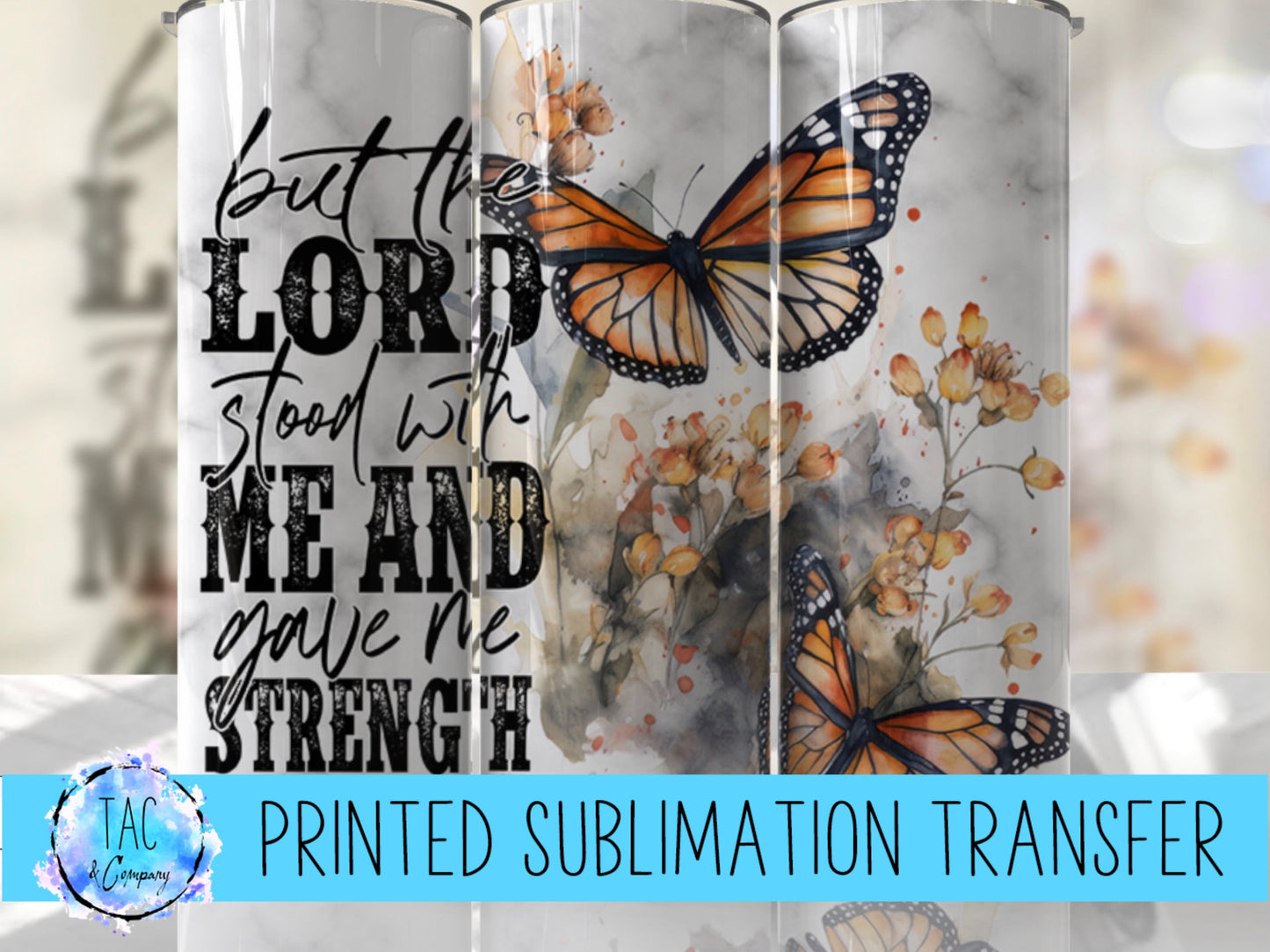 But The Lord Stood With Me And Gave Me Strength - Bible - Sublimation Print (This Is Not A Digital File)