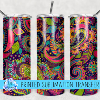 Bright Paisley - Sublimation Print (This Is Not A Digital File)