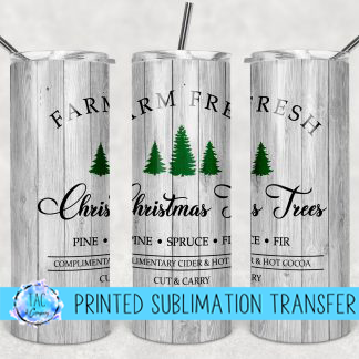 Fresh Farm Trees- Sublimation Print (This Is Not A Digital File)