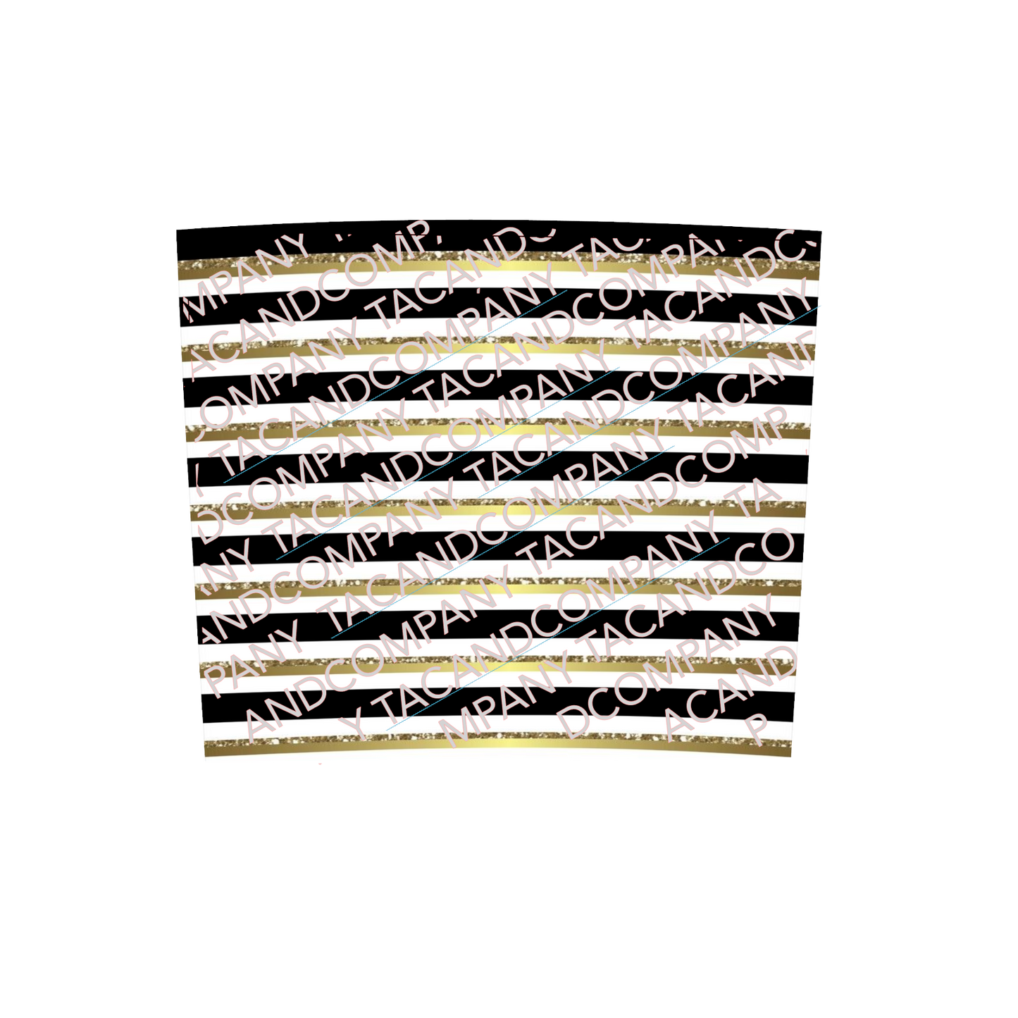 Gold/White/Black 20 oz Tumbler Design Download PNG