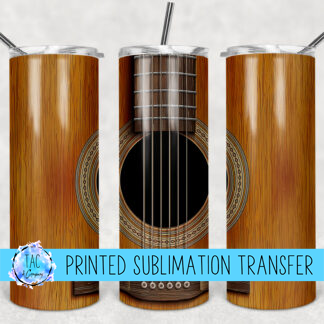 Guitar - Sublimation Print (This Is Not A Digital File)