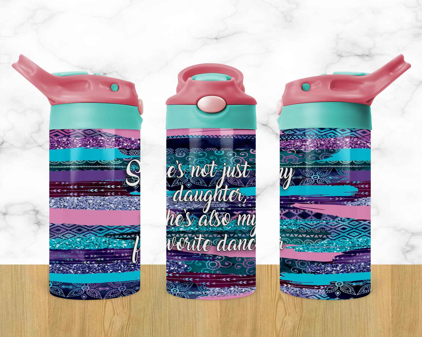 Glitter Dancer - 12oz Kids Flip Cup Tumbler