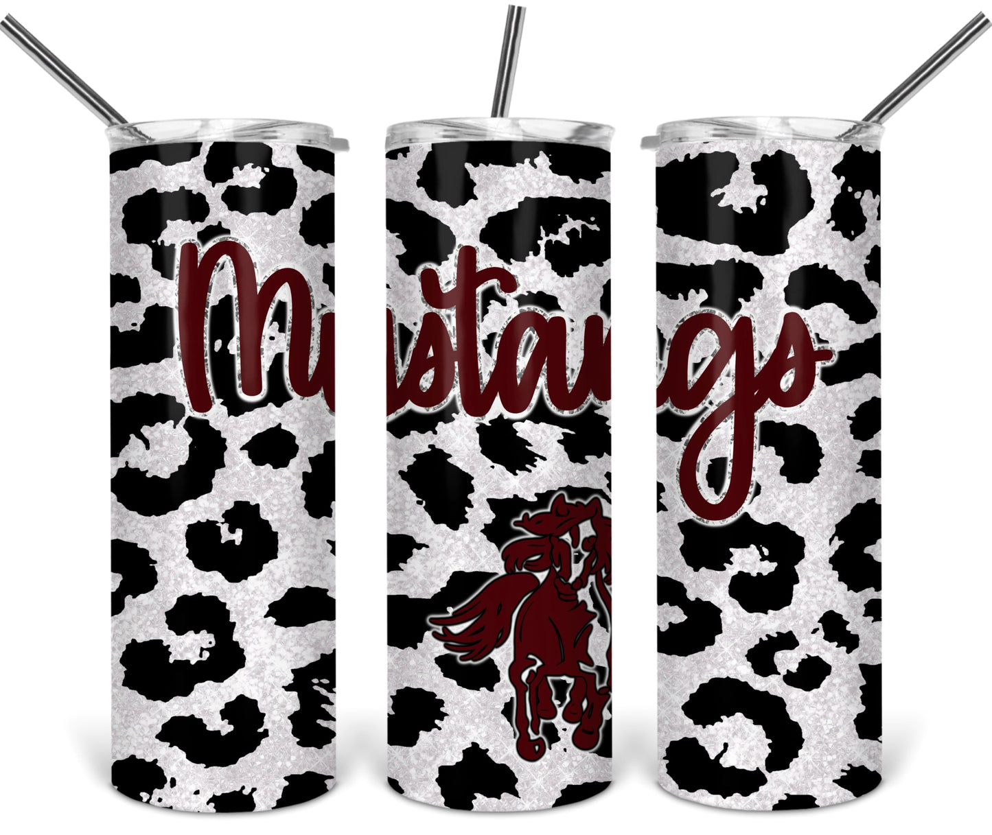 Mavricks School - 20 oz or 30oz Skinny Tumblers w/ Lid and Metal Straw
