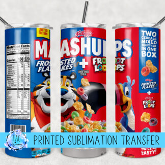 Mashup Cereal- Sublimation Print (This Is Not A Digital File)