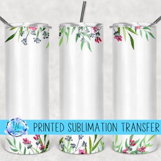 Simple Flowers- Sublimation Print (This Is Not A Digital File)