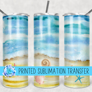 Water and Beach- Sublimation Print (This Is Not A Digital File)