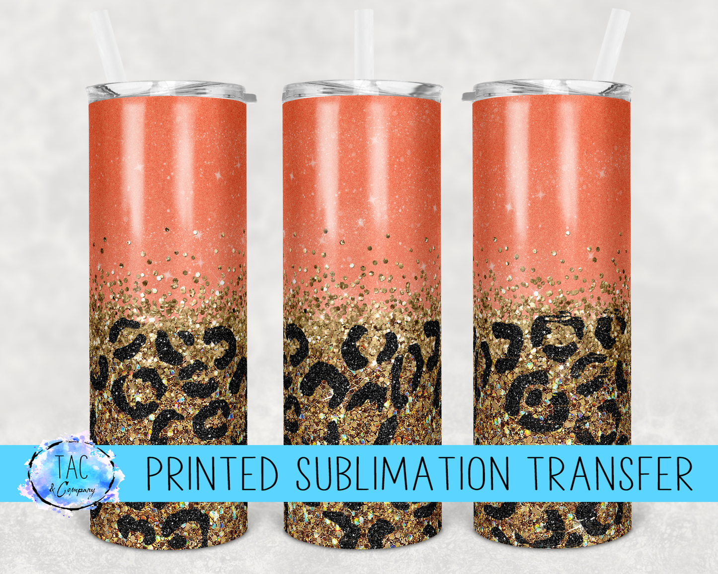 Coral Cheetah -Sublimation Print (This Is Not A Digital File)