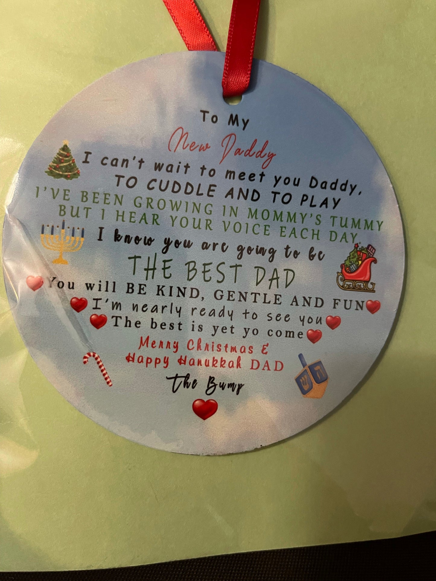 New Daddy Ornament