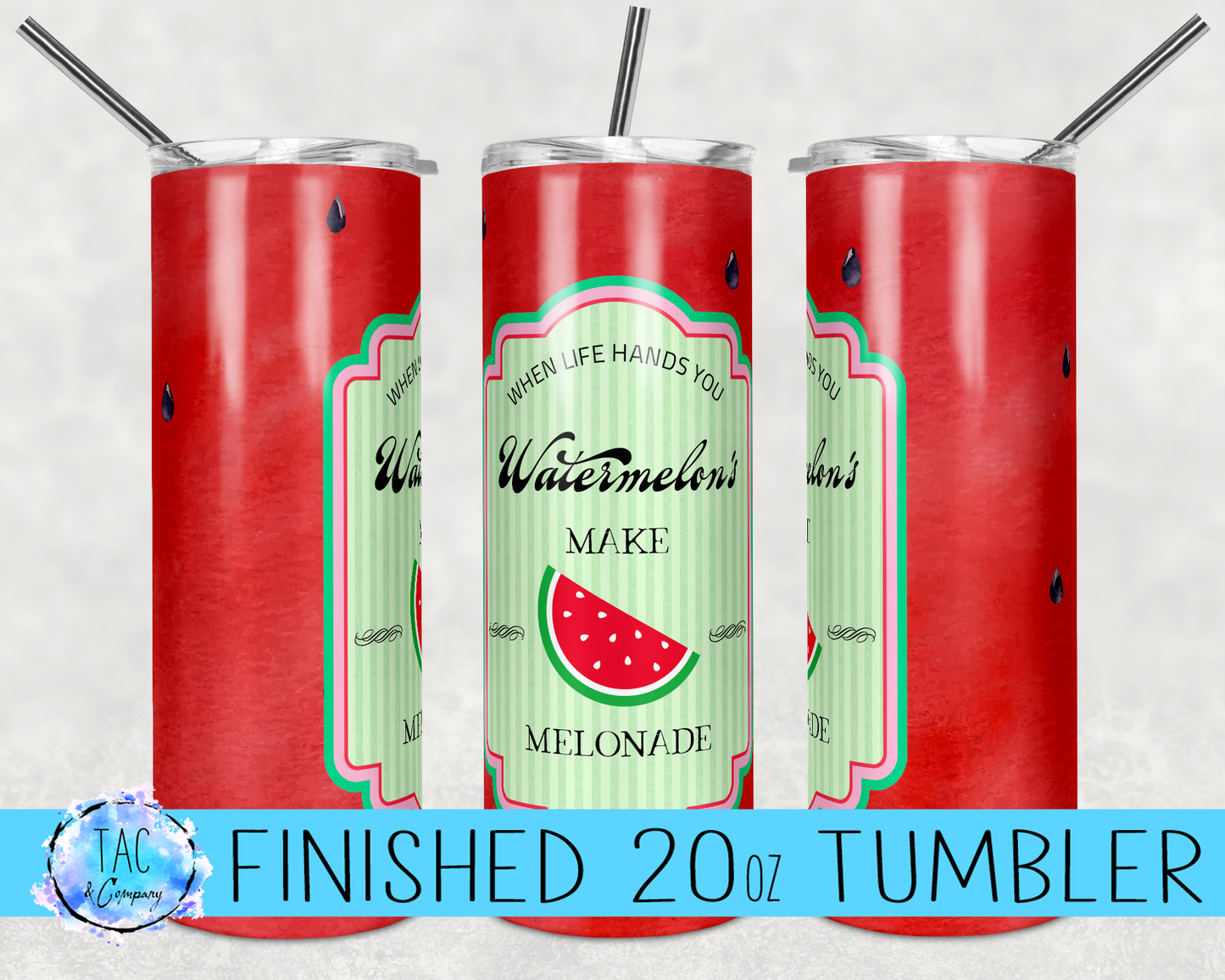 Red Meonade - 20oz or 30oz Skinny Tumblers w/ Lid and Metal Straw