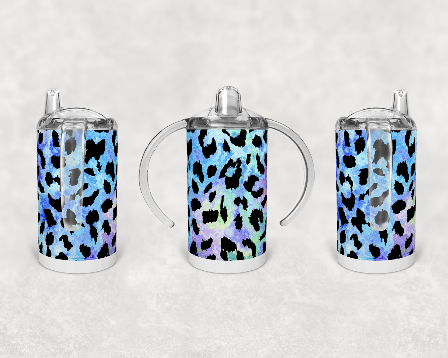 Blue Leopard - 8 oz Sippy Cup