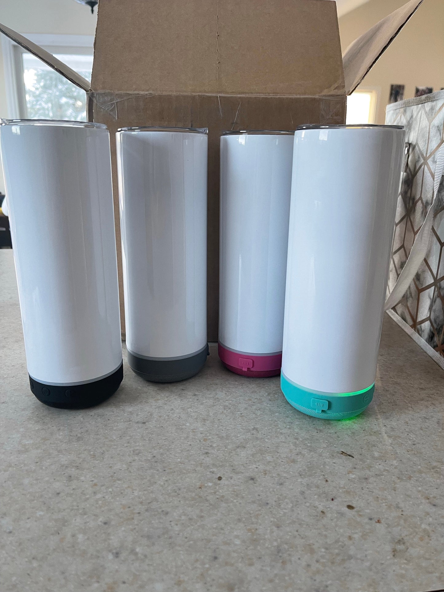 20 oz Speaker Bottom Skinny Tumbler