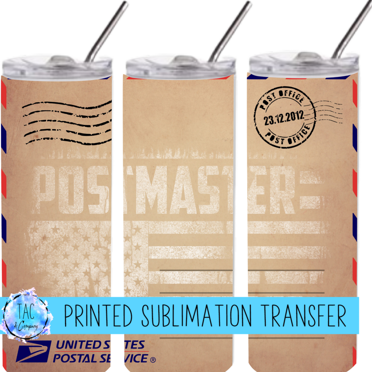US Post Master -Sublimation Print (This Is Not A Digital File)