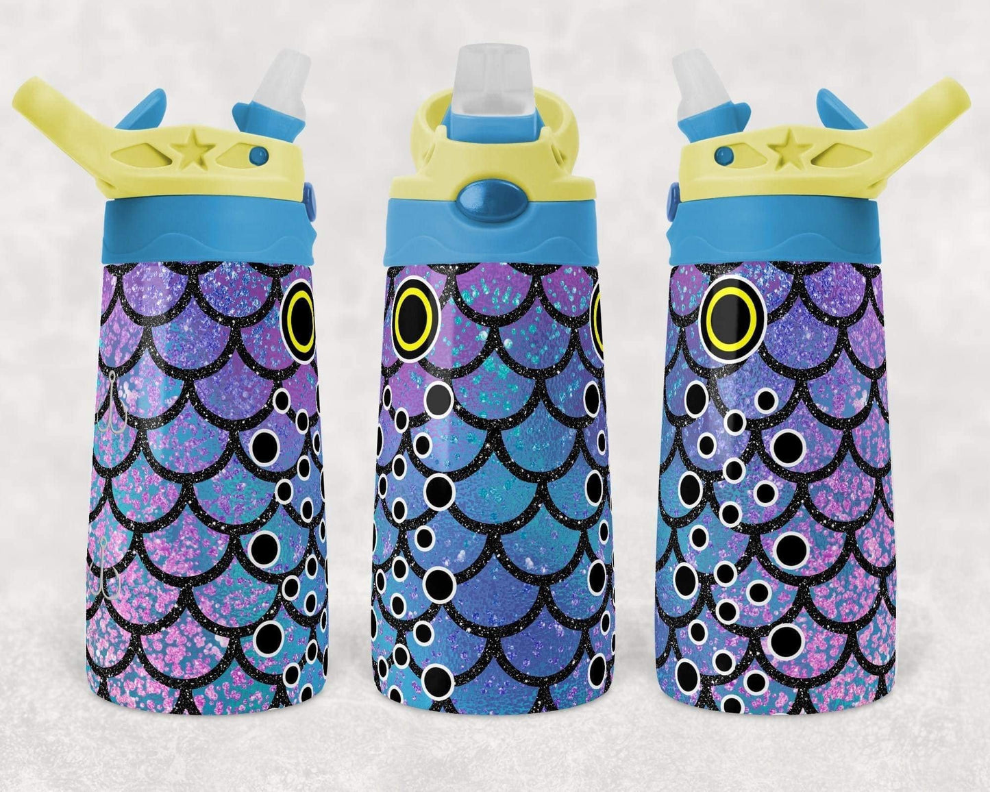 Purple Mermaid- 12 oz Kids flip cup