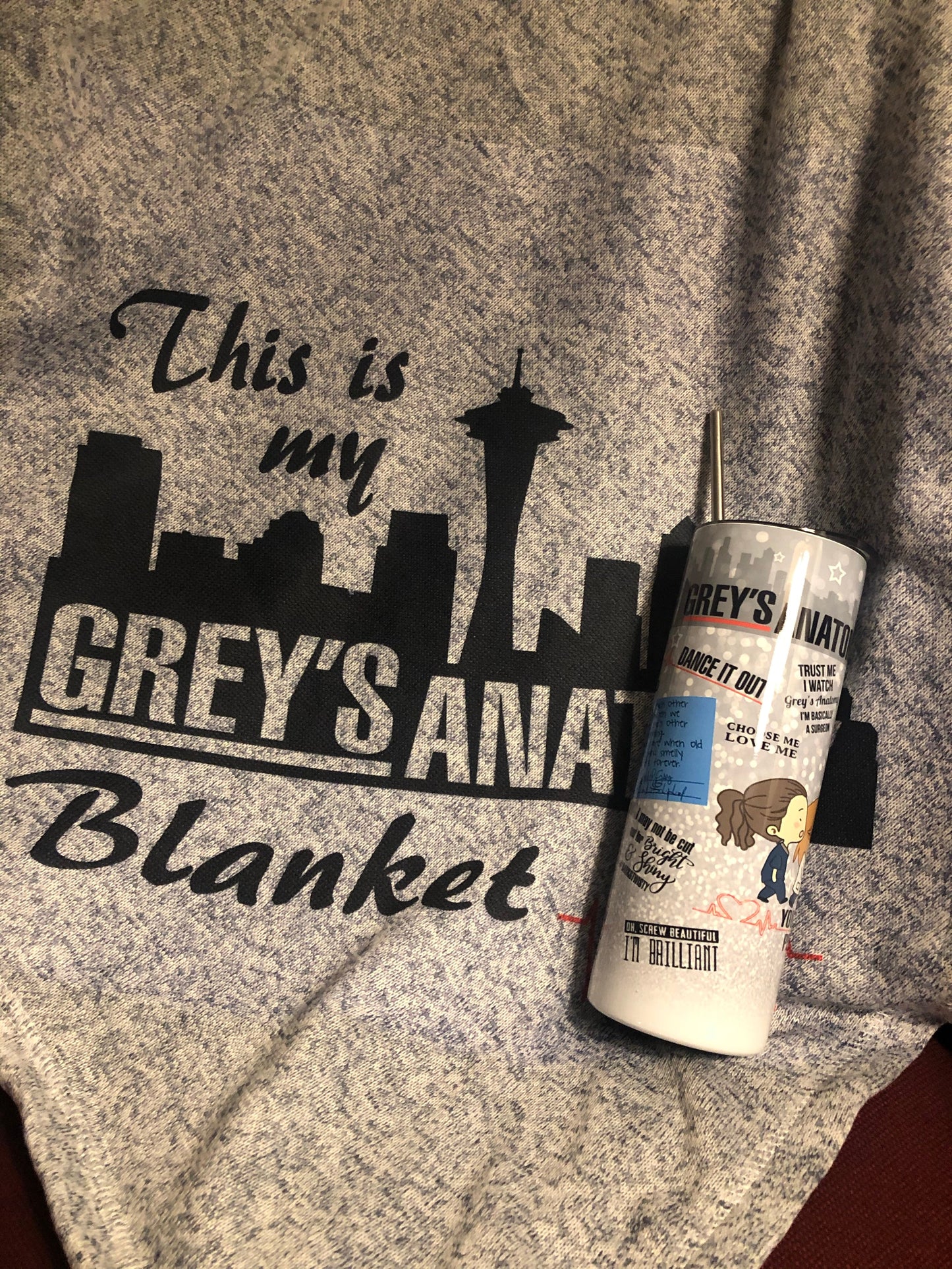 Grey’s Anatomy Blanket and Tumbler