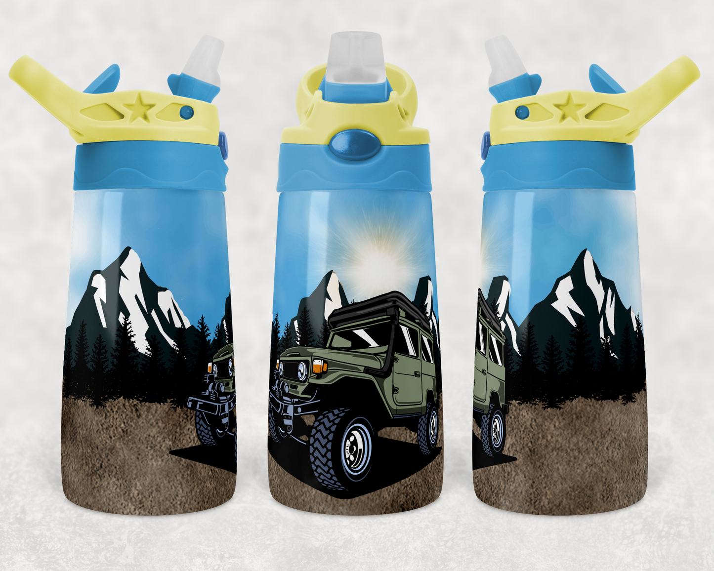 Kids Jeep - 12oz Kids Flip Cup Tumbler