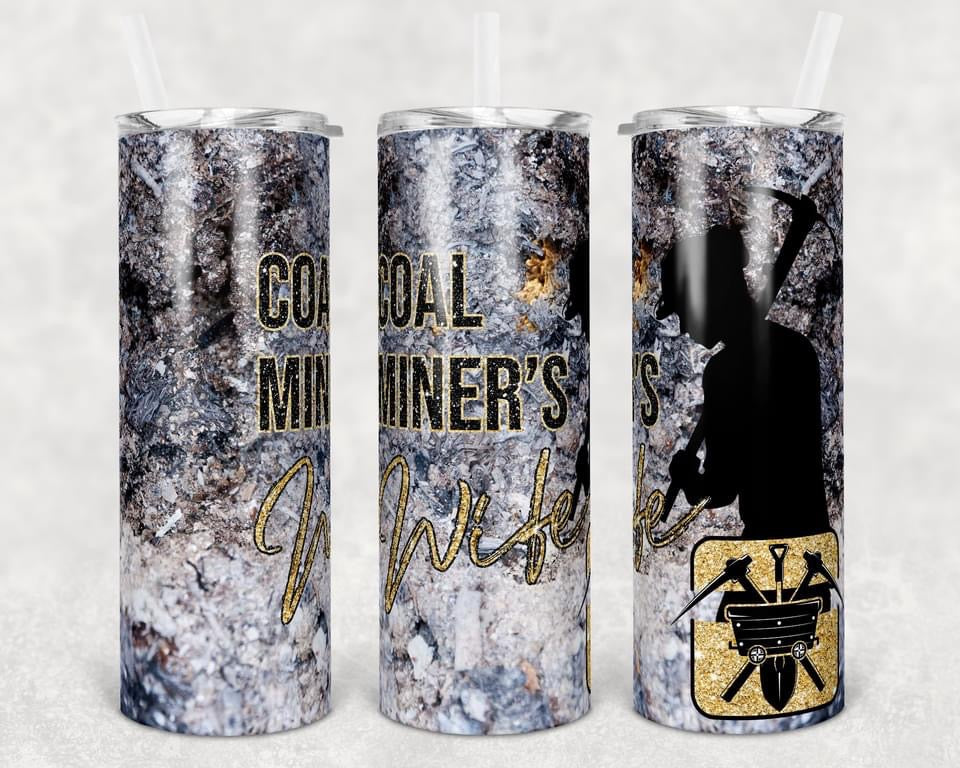 Tools Coal Miner -Occupation - 20 oz or 30oz Skinny Tumblers w/ Lid and Metal Straw