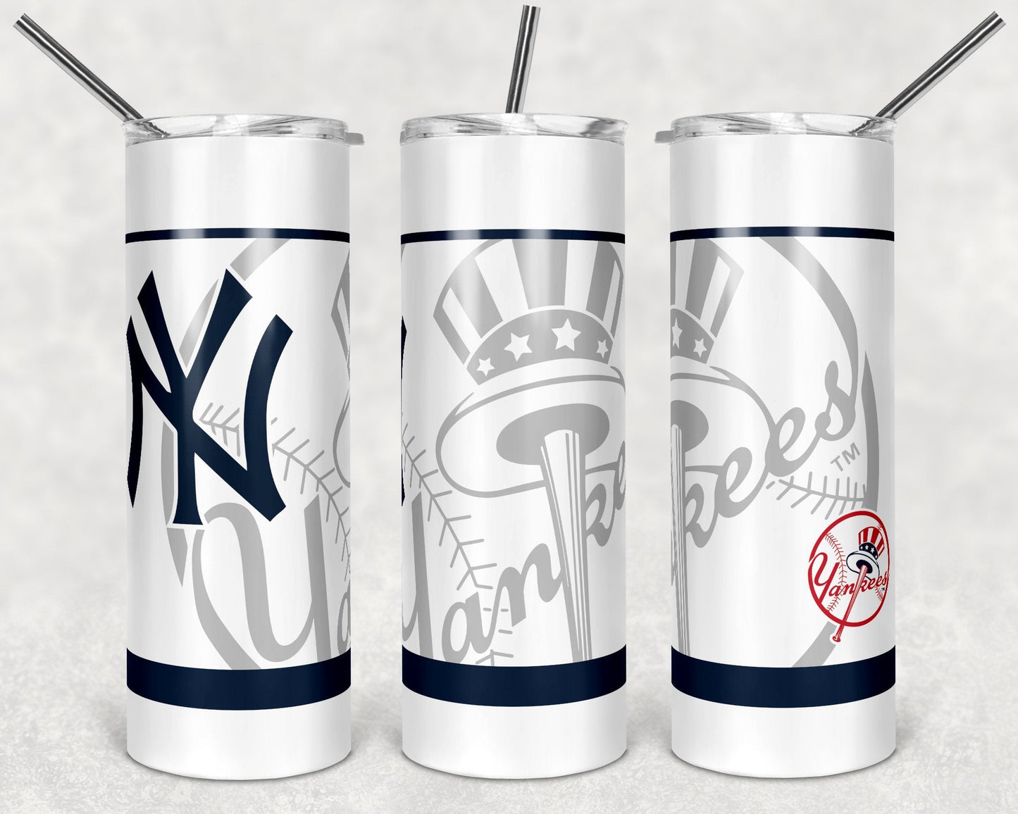 Baseball Teams - 20 or 30 oz Skinny Tumblers w/ Lid and Metal Straw ‘
