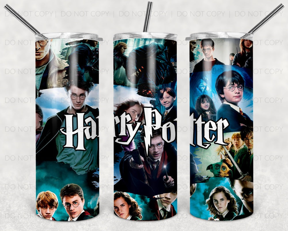 Harry Potter TV - 20 oz or 30oz Skinny Tumblers w/ Lid and Metal Straw