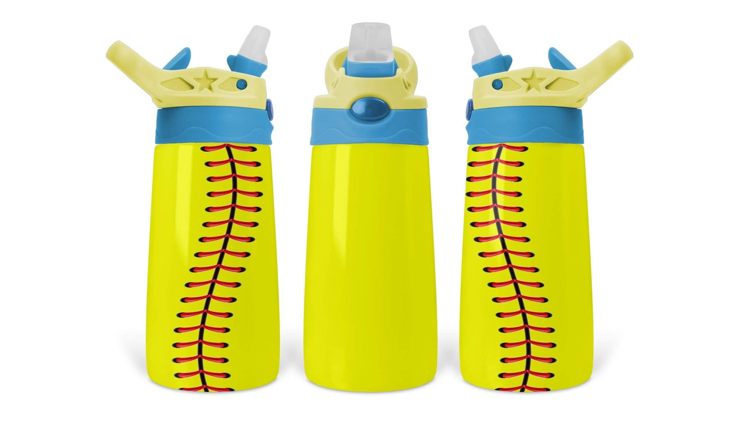 Softball Laces - Kids Flip Top Tumbler