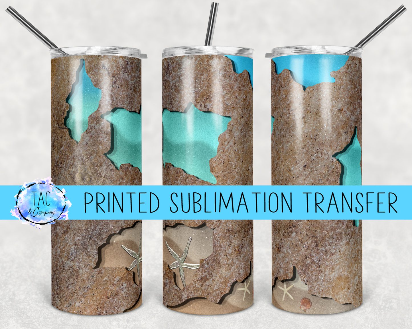 Peek a Boo Beach -Sublimation Print (This Is Not A Digital File)