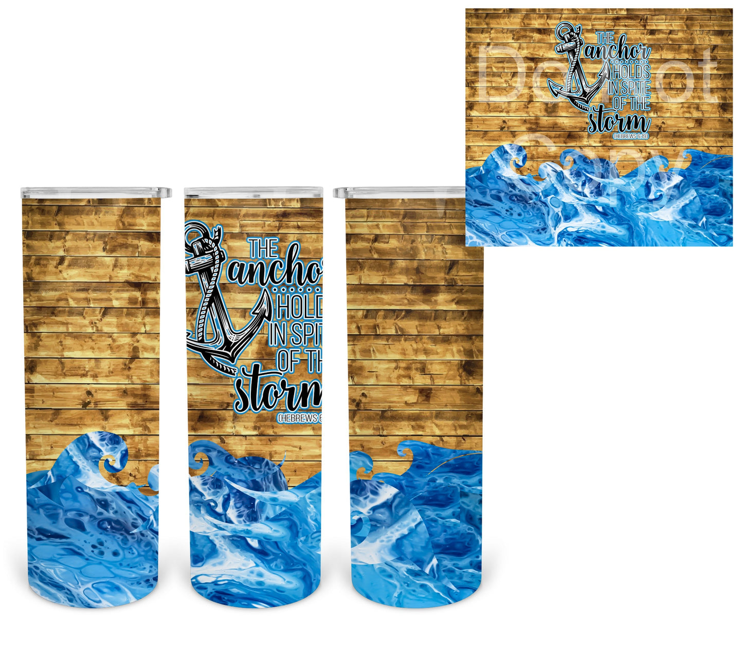 The Anchor Holds Inspite Of The Storm- Sublimation Print (This Is Not A Digital File)