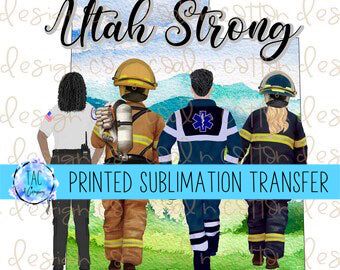 Utah Strong - Sublimation Print (This Is Not A Digital File)