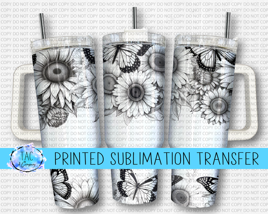 40 oz Sunflowers - Sublimation Print (This Is Not A Digital File)