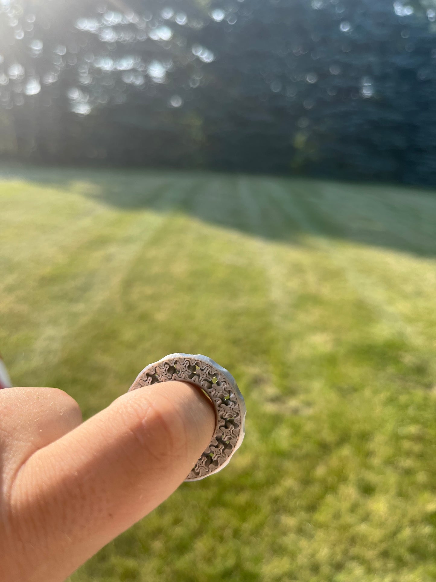 Glow in the dark fidget spinner