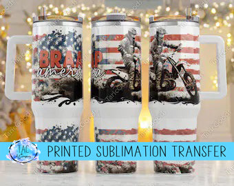 40 oz Brap America- Sublimation Print (This Is Not A Digital File)