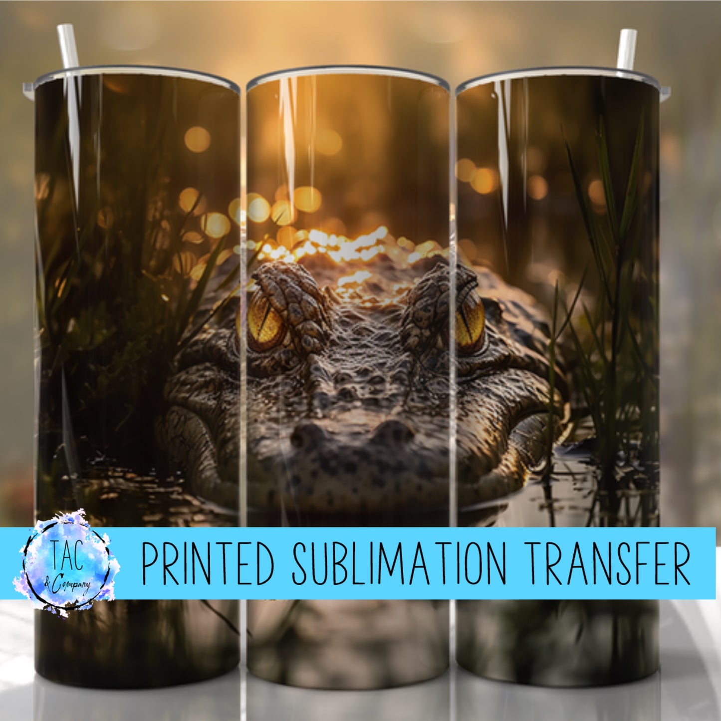 Alligator - Sublimation Print (This Is Not A Digital File)