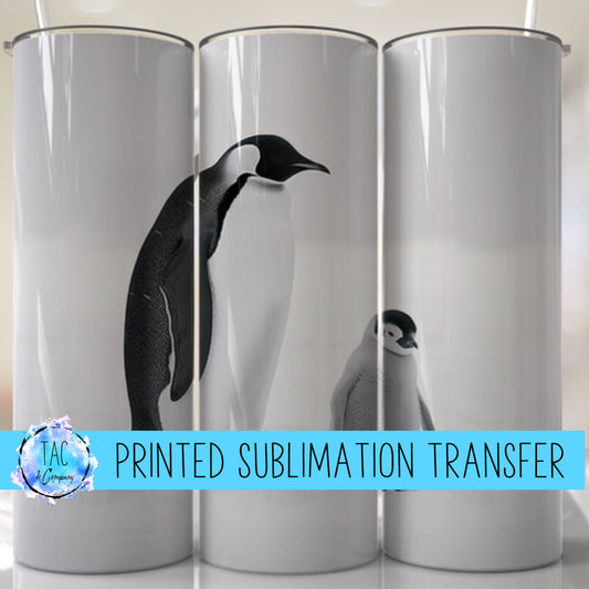 Penguins -Sublimation Print (This Is Not A Digital File)