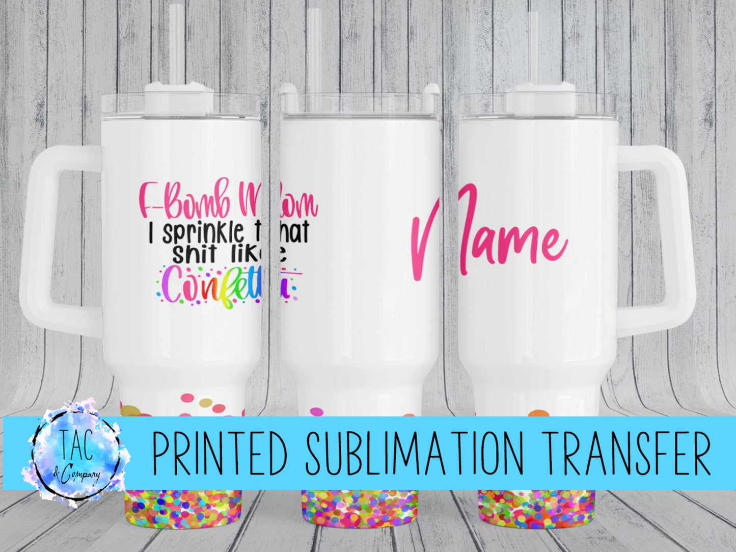 F-Bomb Mom - Sublimation Print (This Is Not A Digital File)