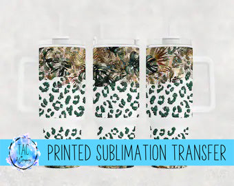 Green Leopard-Sublimation Print (This Is Not A Digital File)