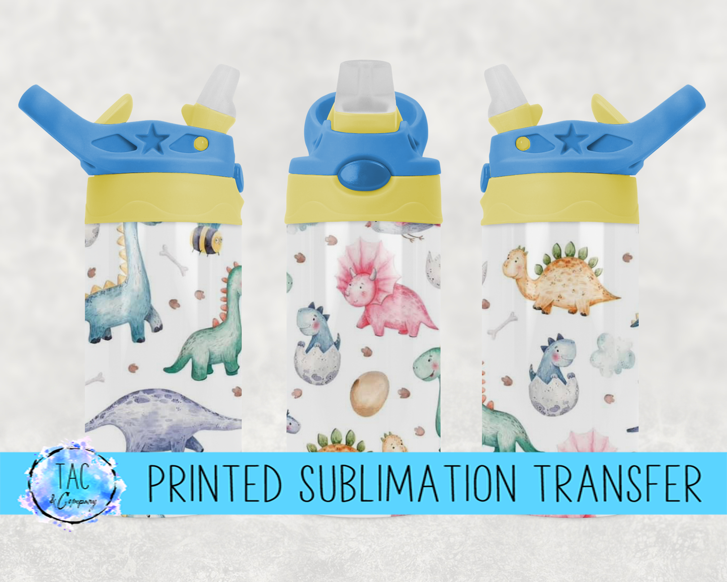 Dino - Sublimation Print (This Is Not A Digital File)