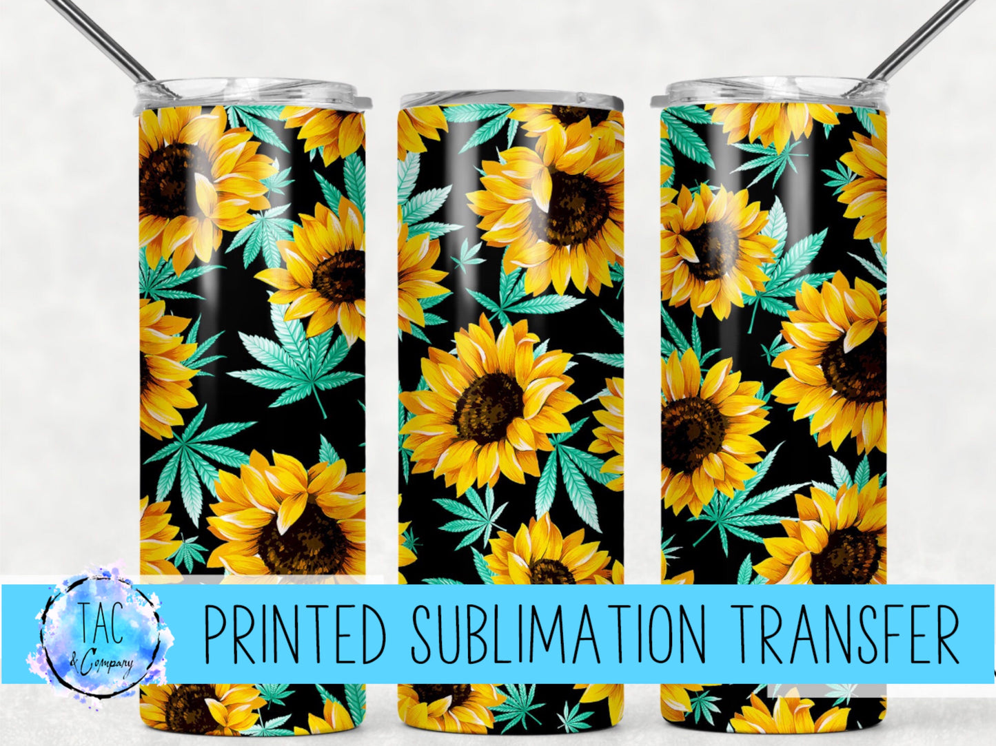 Bright Sunflowers - Sublimation Print (This Is Not A Digital File)