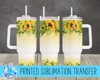 Yellow Flowers - Sublimation Print (This Is Not A Digital File)