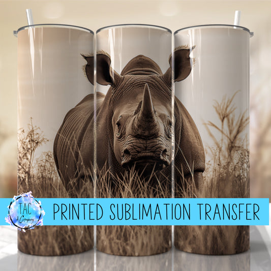 Rhino - Sublimation Print (This Is Not A Digital File)