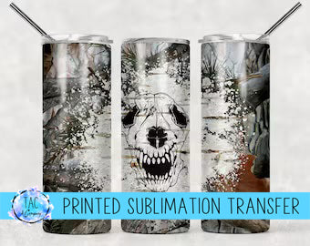 Skull - Sublimation Print (This Is Not A Digital File)