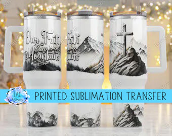 40 oz Mountains - Step Father- Sublimation Print (This Is Not A Digital File)