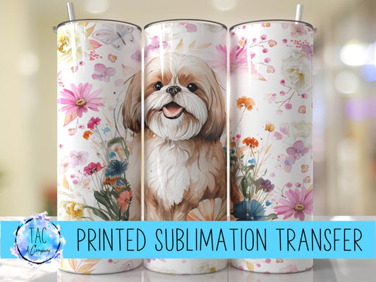 Shitzu Dog - Sublimation Print (This Is Not A Digital File)