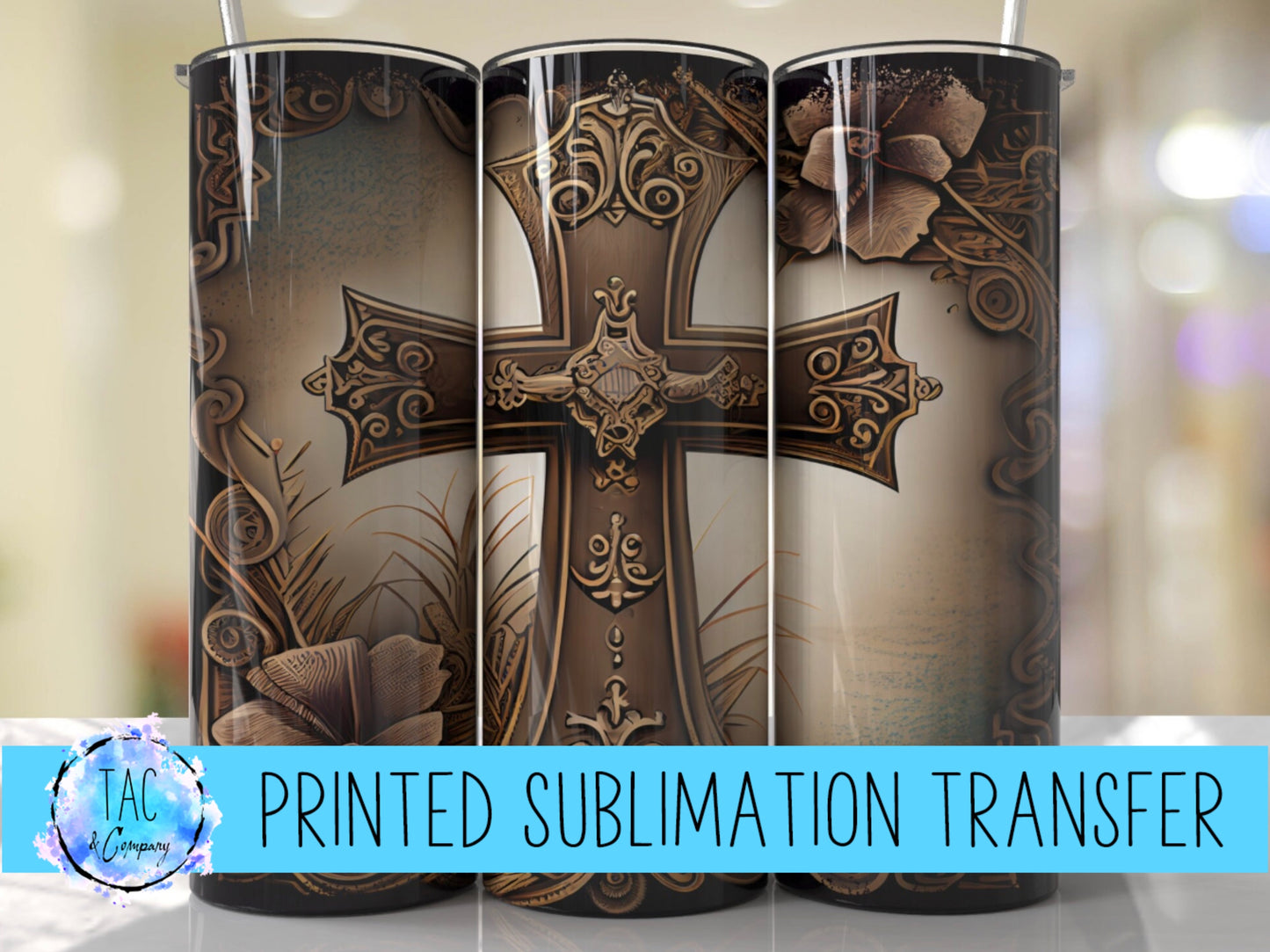 Cross - Sublimation Print (This Is Not A Digital File)