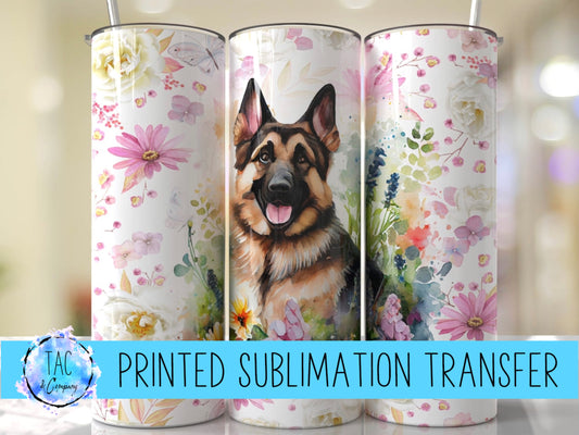 German Shepard Dog - Sublimation Print (This Is Not A Digital File)