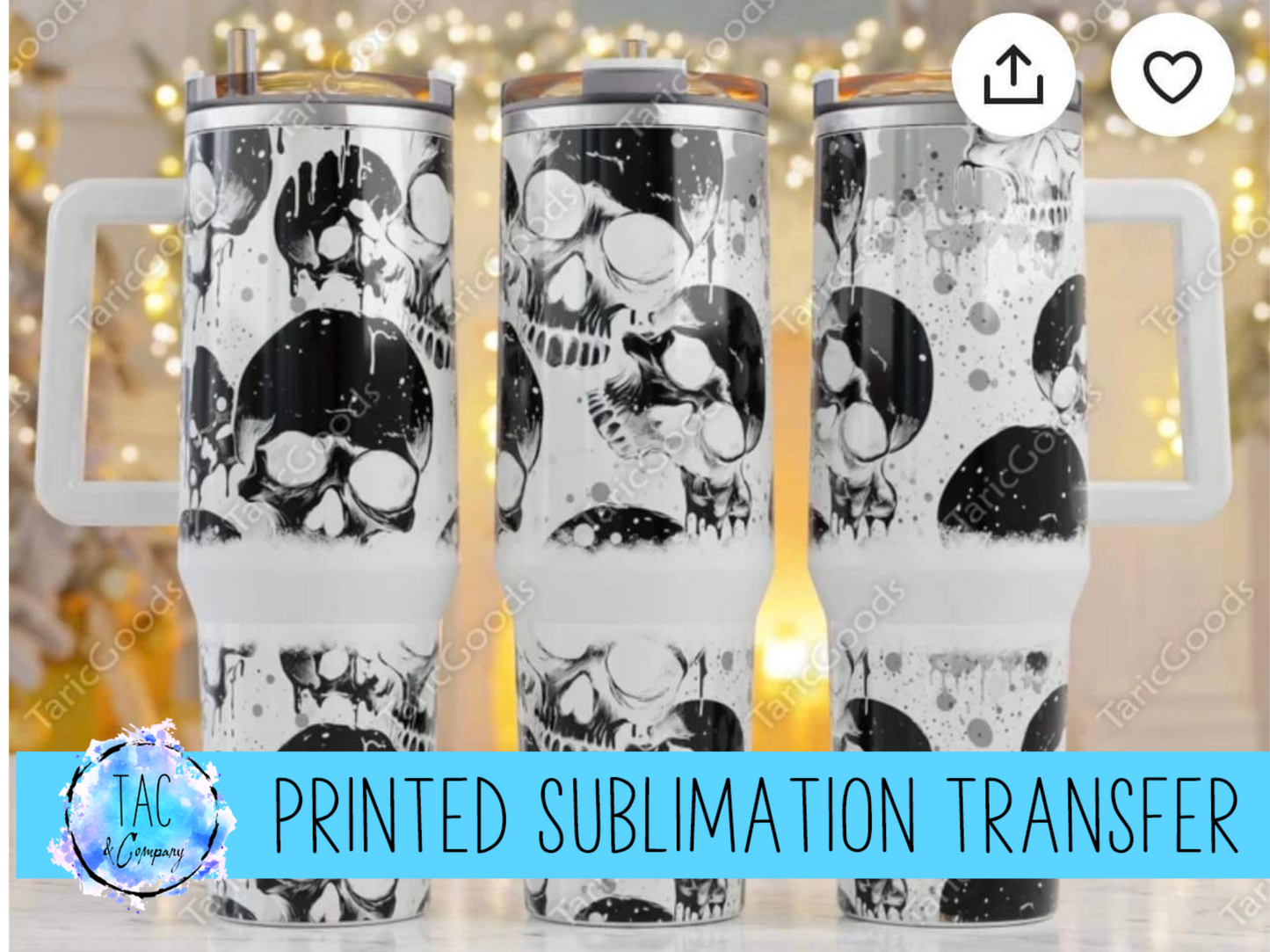 40 oz Skulls - Sublimation Print (This Is Not A Digital File)