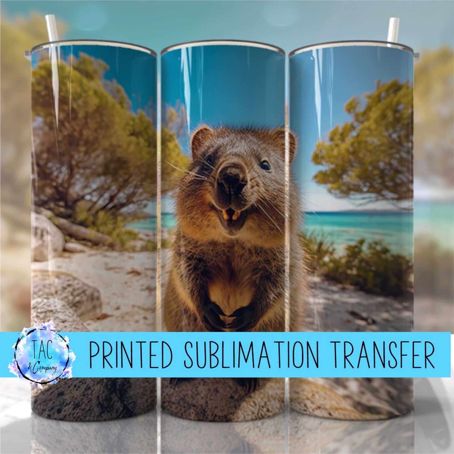 Quokka - Sublimation Print (This Is Not A Digital File)