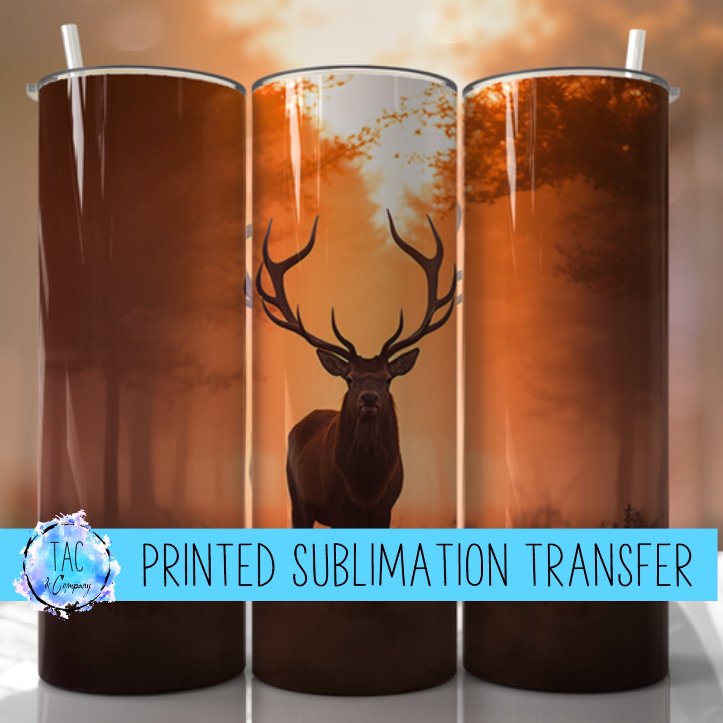 Elk - Sublimation Print (This Is Not A Digital File)