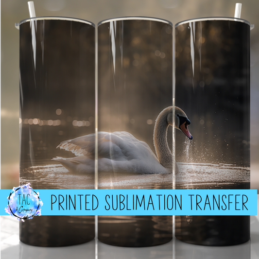 Swan - Sublimation Print (This Is Not A Digital File)