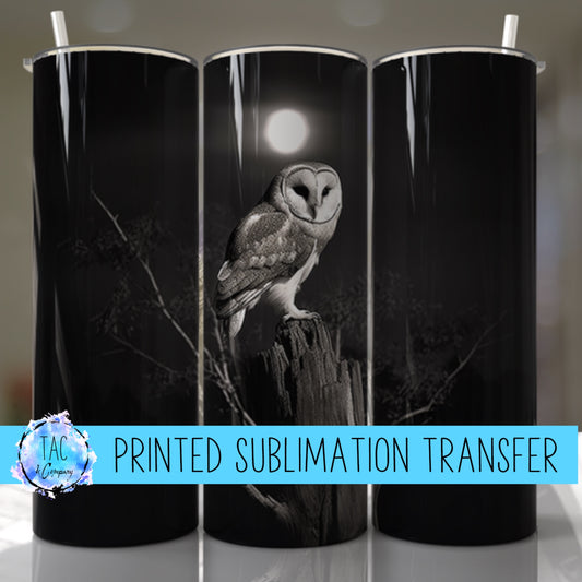 Owl - Sublimation Print (This Is Not A Digital File)